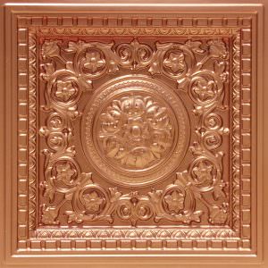 Faux Copper PVC Ceiling Tile Design VC 2