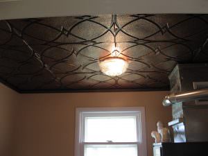 Faux Antique Copper Ceiling Tile Design 147