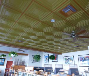 Wood Grain Ceiling Tile Deign 222