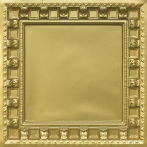 Faux Brass Ceiling Tile Design 236