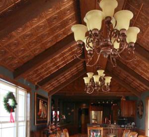 Faux Antique Copper Design 117 Ceiling Tile