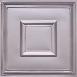 Faux Silver Drop In Grid Ceiling Tile Design 208