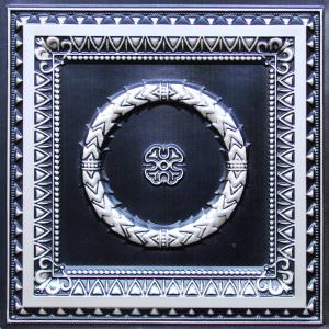 Faux Antique Silver Ceiling tile Design 210