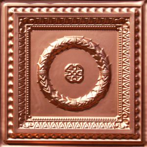 Faux Copper Plastic Ceiling Tile Design 210