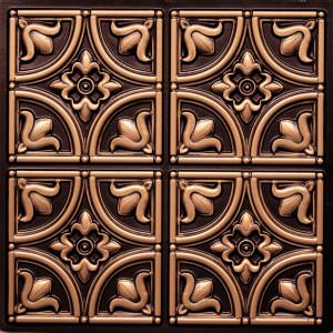 Faux Antique Gold Ceiling Tile Design 148