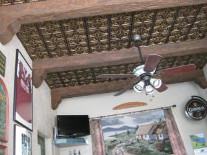 Faux Antique Gold Glue Up Ceiling Tile Design 148