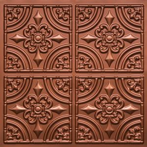 Faux Copper PVC Ceiling Tile Design 205