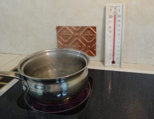 Glue Up PVC Back Splash 4 inches from Stove Burner