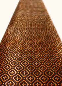 Faux Antique Copper Kitchen Back Splash PVC Roll design WC 70