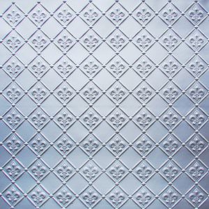Fleur de Lis Faux Silver Kitchen Back Splash WC-80