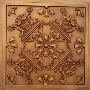 Faux Antique Gold Ceiling Tile Design 25