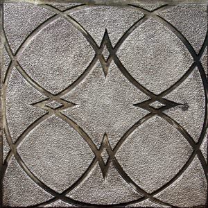 Faux Antique Silver Ceiling tile Design 147