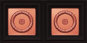 Faux Copper Black Ceiling Tile Design 8210