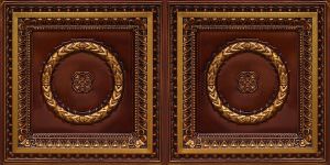 Faux Brushed Brass Ceiling Tile Design 8210