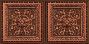 Faux Antique Copper Design 8223 Ceiling Tile