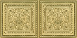Faux Brass Design 8223 PVC Ceiling Tile