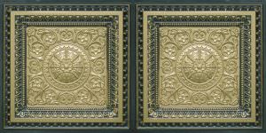 Faux Antique Brass Design 8223 Ceiling Tile