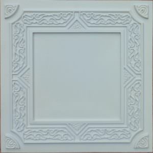 Cream Matt Drop-in Grid Ceiling Tile Design 304