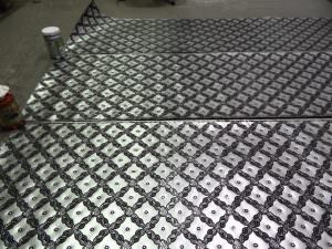 Kitchen Back Splash PVC Glue Up Rolls WC-90 Antique Silver