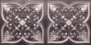 Faux Antique Silver Design 8212 PVC Ceiling Tile