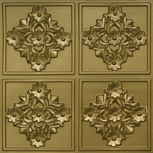 Faux Brass Ceiling Tile Design 129