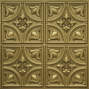 Faux Brass Ceiling Tile Design 148