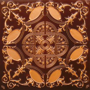 Faux Antique Copper Ceiling Tile Design 218