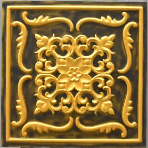 Faux Antique Gold Ceiling Tile Design 26