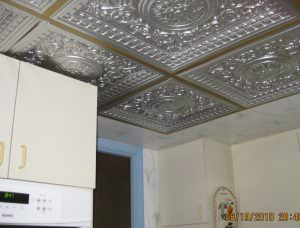 Faux Silver VC-2 Ceiling Tile