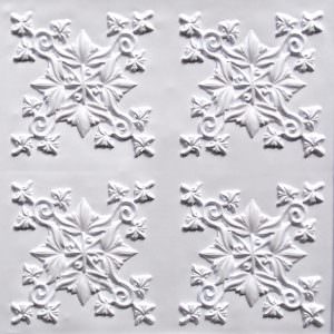 White Glue Up Ceiling Tile Design 305