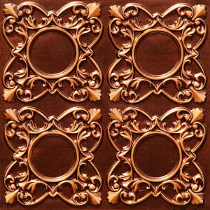 Faux Antique Copper Ceiling Tile Design 133