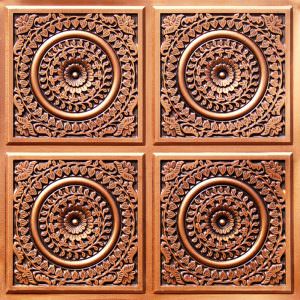 Faux Antique Copper Design 117 Ceiling Tile