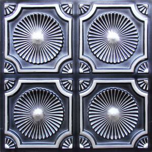 Faux Antique Silver Ceiling Tile Design 106
