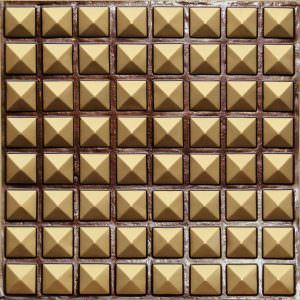 Faux Antique Gold Plastic Ceiling Tile Design 105