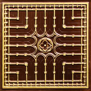 Faux Antique Brass Ceiling Tile Design 301