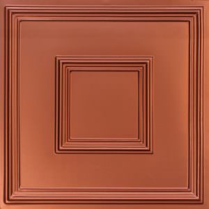 Faux Copper Plastic Ceiling Tile Design 208
