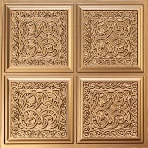 Faux Gold Ceiling Tile Design 231