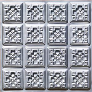 Faux Silver Ceiling Tile Design 103