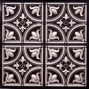 Faux Antique Silver Ceiling Tile Design 148