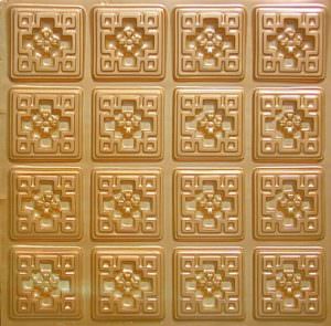Faux Gold Ceiling Tile Design 103