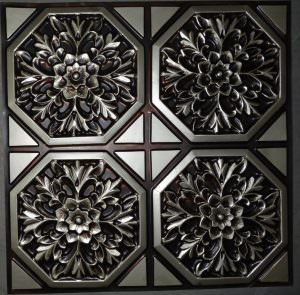 Faux Antique Silver Ceiling Tile Design 108